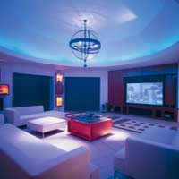 Pittormie Steadings: home entertainment room